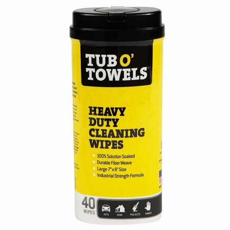 EAT-IN 7 x 8 in. Towels Heavy Duty Cleaning Wipes - 40 count EA3530050
